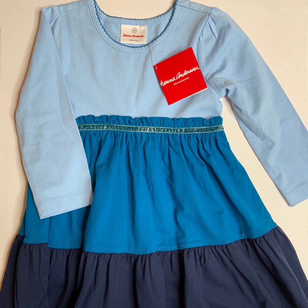 NWT Hanna Andersson girls sz 3 long sleeve dress